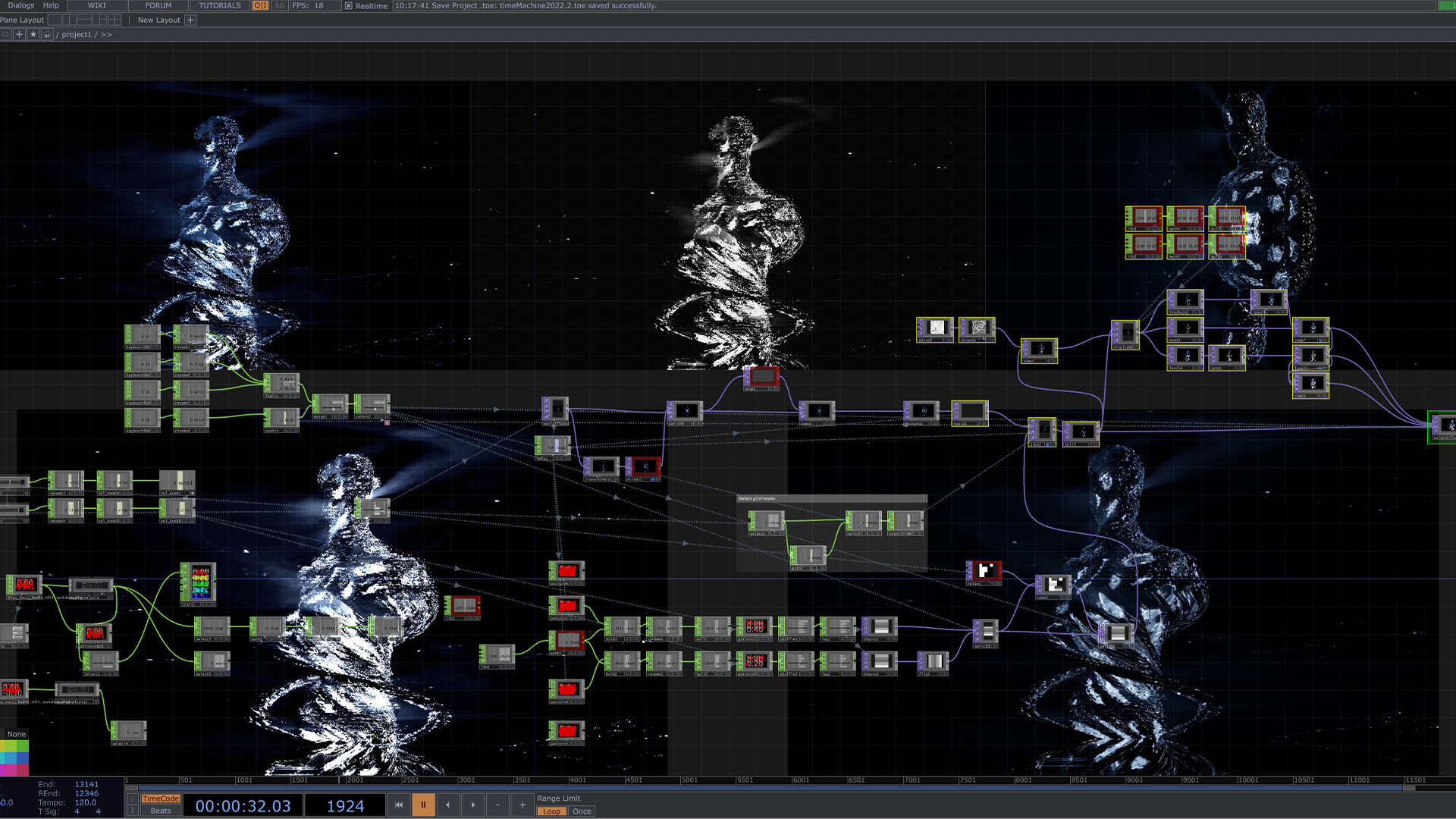 Interface TouchDesigner Podium